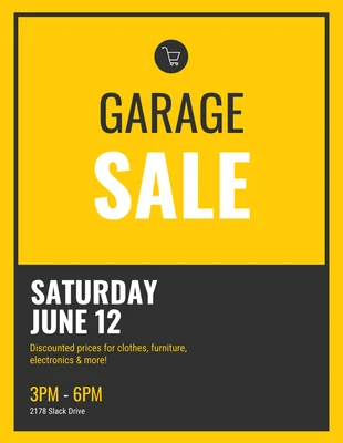 Free  Template: Venda de garagem