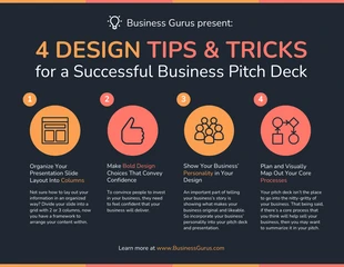 business  Template: Infographie de la liste des conseils de conception moderne