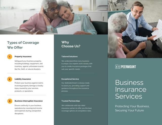 Business Insurance Services Brochure - Página 1