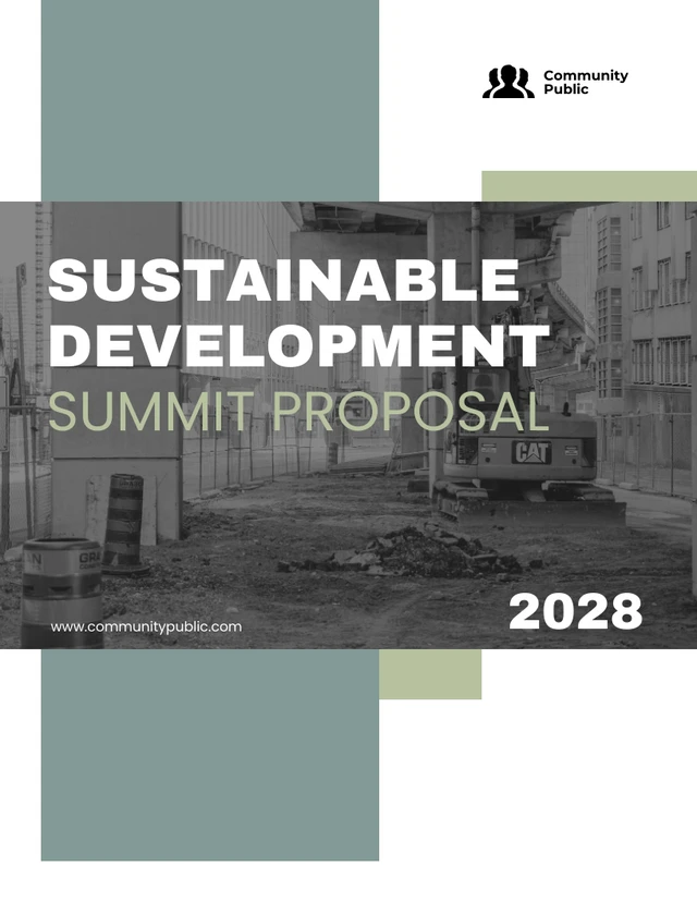 Green Modern Minimalist Nonprofit Conference Proposal - Seite 1