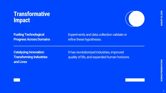 Vibrant Blue Science Presentation - Pagina 4