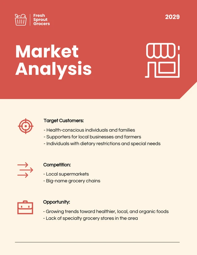 Beige And Red Small Business Plan - Seite 3