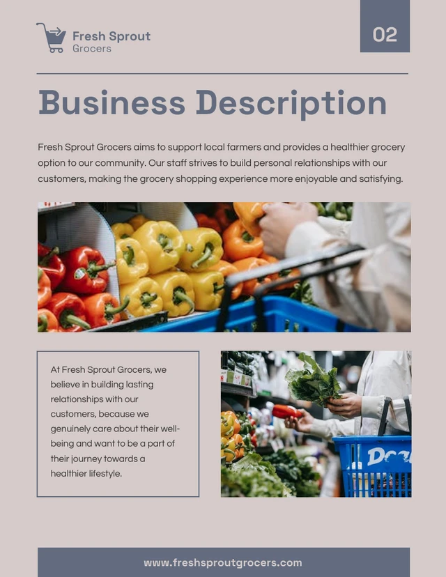 Dark Blue And Beige Small Business Plan - Página 2