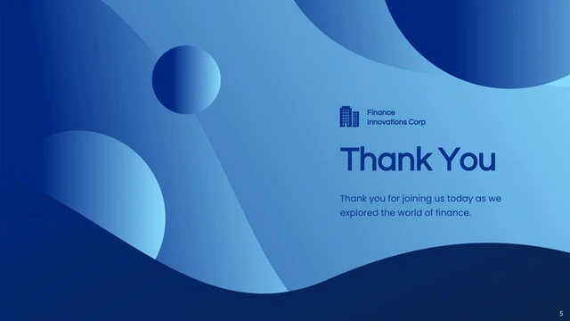 Blue Circle Minimalist Finance Presentation - Pagina 5