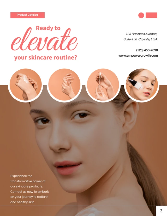 Modern Aesthetic Peach Product Catalog - صفحة 3