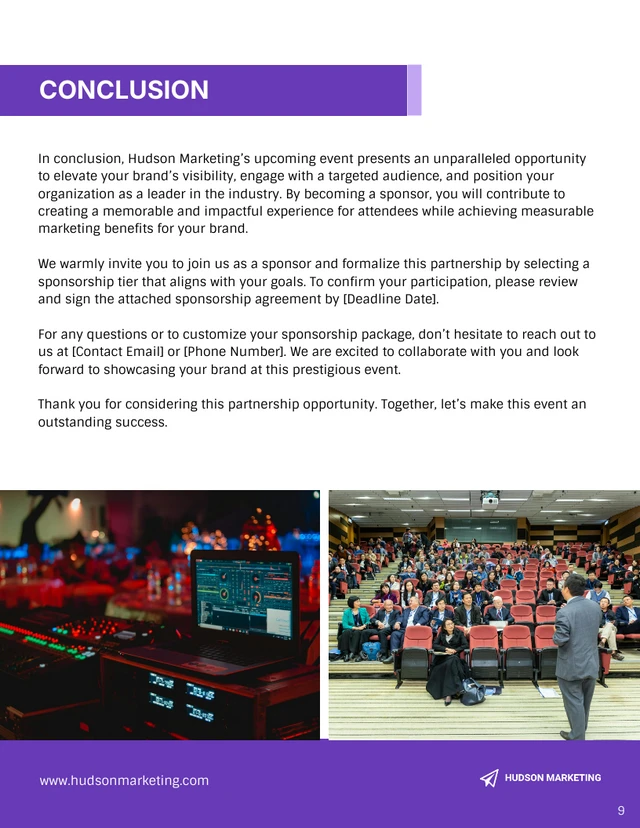 Event Sponsorship Proposal Template - Page 9